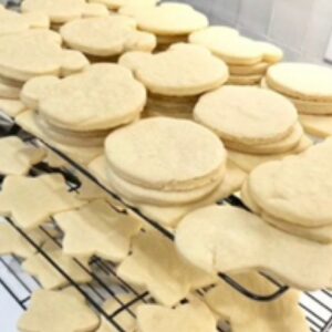 Undecorated sugar cookies